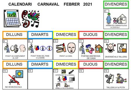 CALENDARI CARNAVAL 20 21